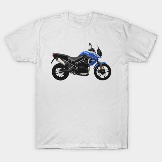 Motorcycle Triumph Tiger 800 XRx T-Shirt by WiredDesigns